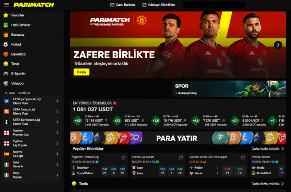 Türkiye’deki Pari Match resmî sitesi